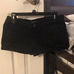 Express navy low rise shorts